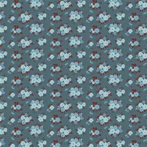 Brenda Walton Laurelwood Regency Sapphire Fabric 0.5m