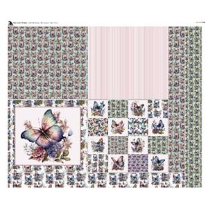 The Crafty Witches Butterfly Breeze Fat Quarter Potion Pack Fabric Panel (140 x 117cm)