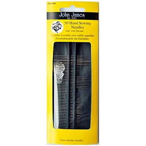 John James Pack of 50 Hand Sewing Needles with Threader