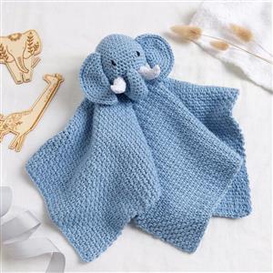 Wool Couture Roy The Elephant Baby Comforter Crochet Kit With Free Crochet Hook Worth £4