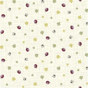 Woodland Collection Berries Cream Fabric 0.5m