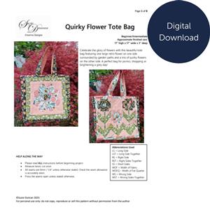 Suzie Duncan Quirky Flower Tote Instructions - Digital Download