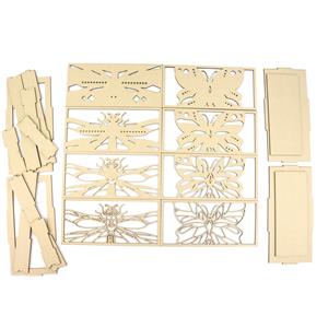 Bert & Gert's MDF Layered MDF Butterfly & Dragonfly with Frames