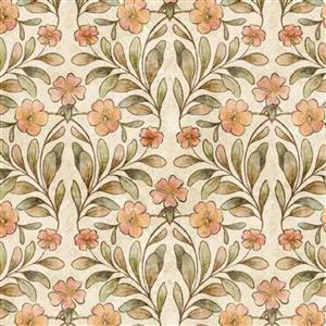 Dan Morris Creative Cotton Tails Collection Set Floral Cream Fabric 0.5m