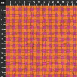 Kaffe Fassett Collective Gingham Coral Fabric 0.5m