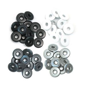 We R Makers Wide Eyelets Aluminum Grey, Pack of 40pcs 