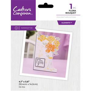 Crafters Companion Metal Die Edge'able - Floral Bouquet