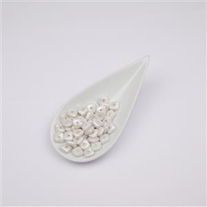 Preciosa Ornela Alabaster Shimmer Slab Beads, 8mm (50pcs)