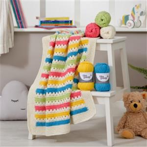 West Yorkshire Spinners Bo Peep DK Carnival Crochet Baby Blanket Kit