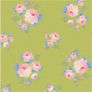 Tilda Sunday Brunch Collection Mille Lime Fabric 0.5m