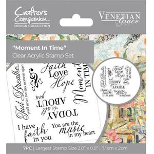 Venetian Grace – Clear Acrylic Stamps – Moment in time - 7PC