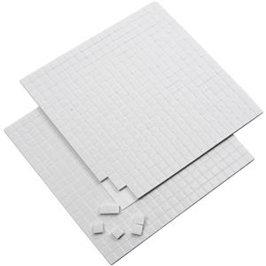 3D Foam Pads, white, size 5x5 mm, thickness 2 mm, 2 sheet/ 1 pack, 2x400 pc