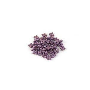 Preciosa White Alabaster Lila Vega Lustre Spin Beads Approx 4x7mm (50pcs)