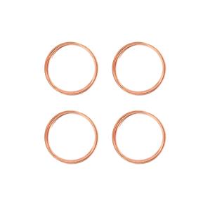 5pk Jewellery Maker Stainless Steel Memory Wire - Rose Gold Colour, 0.6 mm