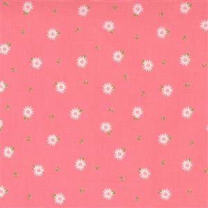 Moda Sincerely Yours Chamomile Floral on Flamingo Fabric 0.5m