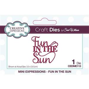 Creative Expressions Sue Wilson Mini Expressions Fun In The Sun Craft Die