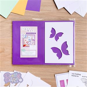 Beautiful Butterflies Aperture Cards (Pack of 3) & Iris Folding Pattern