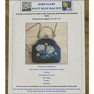 Allison Maryon's Navy Embroidery Chain Strap Bag Kit (22cm Chain)