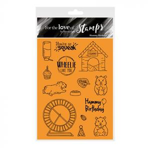For the Love of Stamps - Hammy Birthday A6 Stamp Set