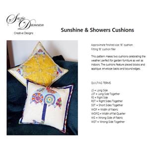 Suzie Duncan's Sunshine & Showers Cushion Duo Instructions