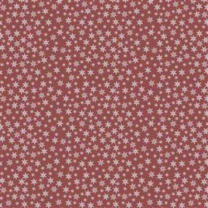 Winter 4 U Ice Red Stars Fabric 0.5m