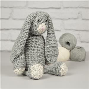 Wool Couture Grey Mabel Bunny Knitting Kit