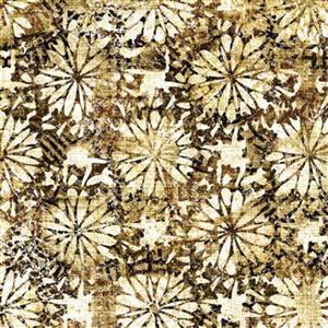 Dan Morris Treasured Collection Medium Floral Natural Fabric 0.5m