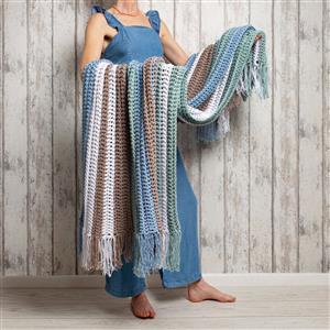 Wool Couture Multi Beachdream Blanket Crochet Kit With Free Crochet Hook Worth £5