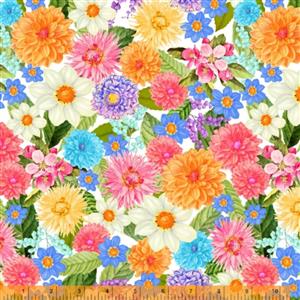Flower Bed Multi Extra Wide Backing Fabric 0.5m (274cm)