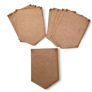 Mini MDF Bunting - Spearhead pack of 12