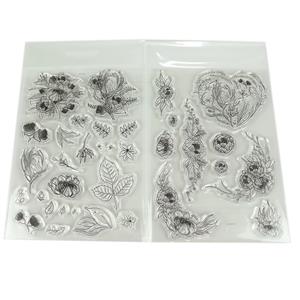 Acorn Creative. 2 x floral A6 stamp sets