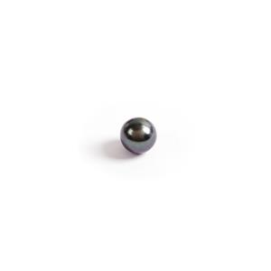 Grey Tahitian Round Pearls Half Drilled Approx 13-14mm (1pc)