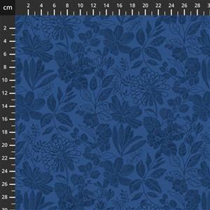 Pen And Ink Navy Extra Wide Backing Fabric 0.5m (300cm Width)