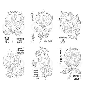 Woodware Clear Stamps - Bold Blooms Collection