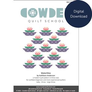 Cowden Quilt School Waterlilies Quilt Instructions - Digital Download