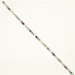 110cts Multi-Colour Fluorite Plain Rounds Approx 6mm, 38cm Strand