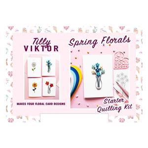 TillyViktor - Spring Florals Starter Quilling Kit NO TOOLS
