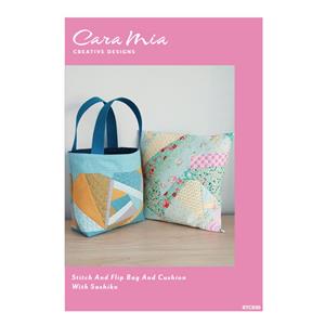 Cara Mia's Stitch & Flip Sashiko Cushion & Bag Instructions
