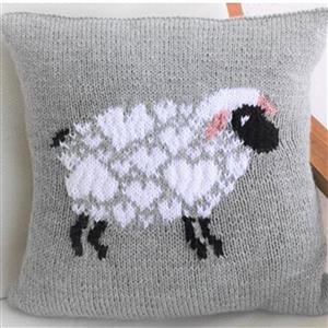 iKnit Designs  I Love Sheep Cushion Pattern