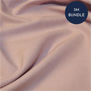 Yarn Dyed Pink Cotton Chambray Fabric Bundle (3m)