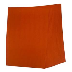 A4 deep orange mat embossed card 300gsm – 25 sheets