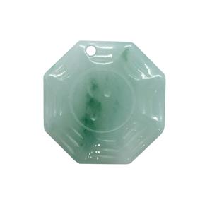 10cts Type A   Jadeite Carved Bagua Piece, Approx. 15mm to 20mm