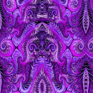 Dan Morris Twilight Collection Set Medallions Violet Fabric 0.5m