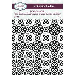 Creative Expressions Circle Illusion 5 in x 7 in Embossing Folder