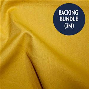 Gold 100% Cotton Fabric Backing Bundle (3m) Save £2