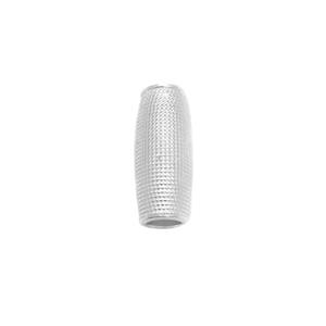 Sterling Silver Textured Spacer Bead, Approx 25mm x 10mm