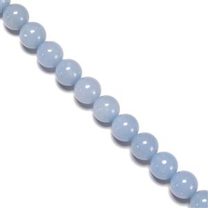 290cts Angelite Plain Rounds Approx 10mm,38cm Strand