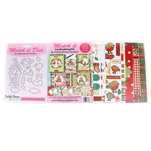 Christmas Robins Match It Die Set, Cardmaking kit and Forever Code