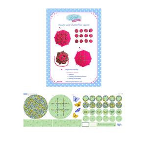 Living in Loveliness Greens Butterfly Game Kit: Pattern & Fabric Panel