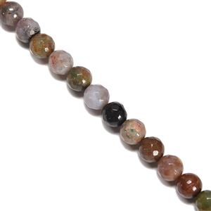 150cts Fancy Jasper Faceted Rounds Approx 8mm,38cm Strand